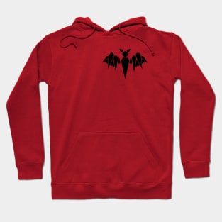 Abstract Black Bat Hoodie